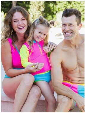 RuffleButts rash guard swimsuit 18-24 months